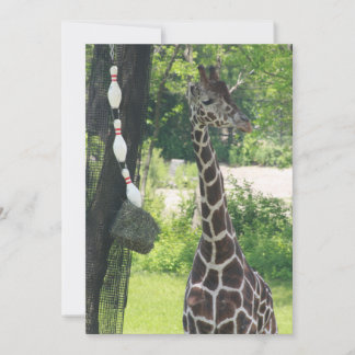 Correspondance Carte de billet vierge - Personnalisable - Giraffe