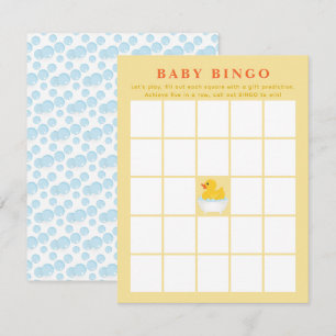 Correspondance Carte de bingo Baby shower en caoutchouc Ga Cute