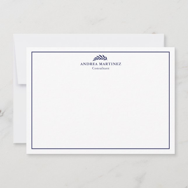 Correspondance Carte de bordure bleue de marine professionnelle m (Devant)