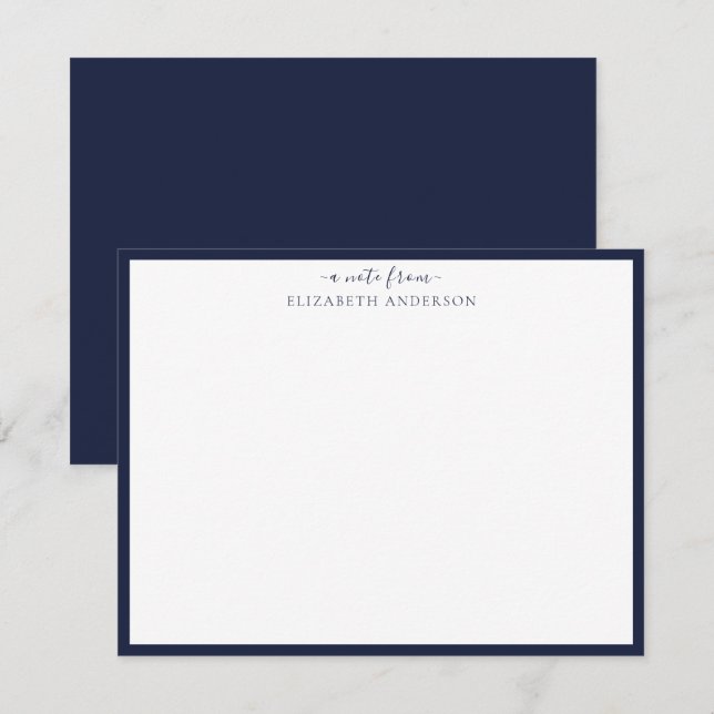 Correspondance Carte de bordures standard en bleu Denim (Devant / Derrière)