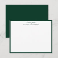 Carte de bordures standard en vert foncé