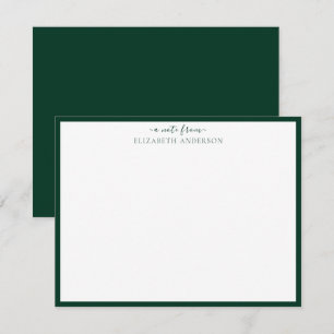 Correspondance Carte de bordures standard en vert foncé