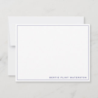 Correspondance Carte de bordures violet minimaliste