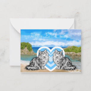 Correspondance Carte de chat pour maman.