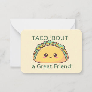 Correspondance Carte de classe Taco Valentine – Carte simple sans