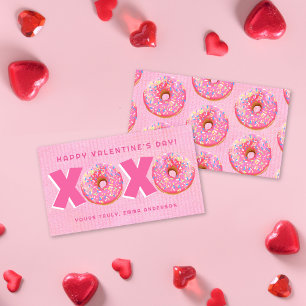 Correspondance Carte de classe XOXO Valentine pour beignets roses