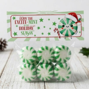 Correspondance Carte de décoration de sac de Noël Excite-Mint