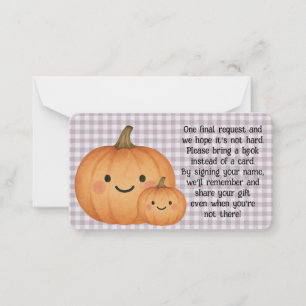 Correspondance Carte de demande de Baby shower Halloween