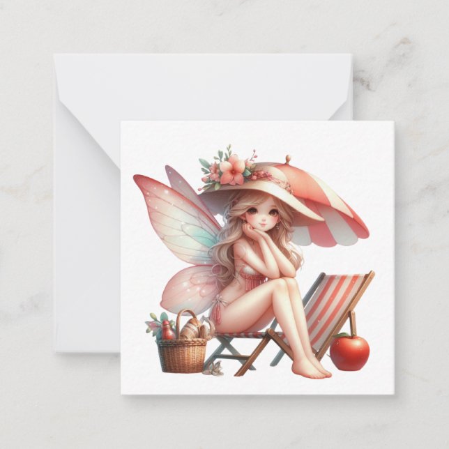 Correspondance Carte de Fantaisie Fée (Devant)