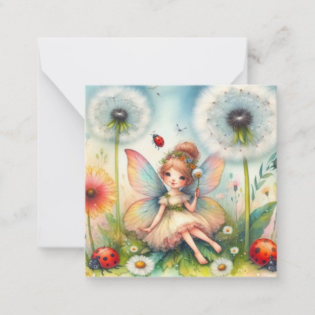 Correspondance Carte de Fantaisie Fée (Devant)