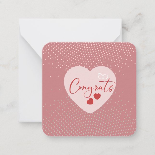 Correspondance Carte de félicitations pour vos fiançailles (Devant)