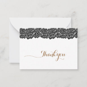 Correspondance Carte de fleurs roses noires et blanches