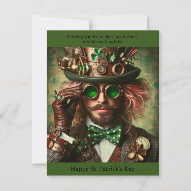 Correspondance Carte de jour Steampunk St. Patrick (Devant)