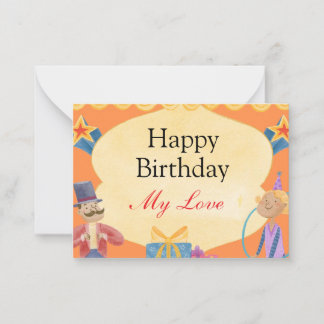 Correspondance Carte de Joyeux Anniversaire Mon Amour - Personnal