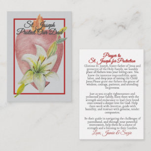 Correspondance Carte de la Fête des Pères : Saint Joseph Protège