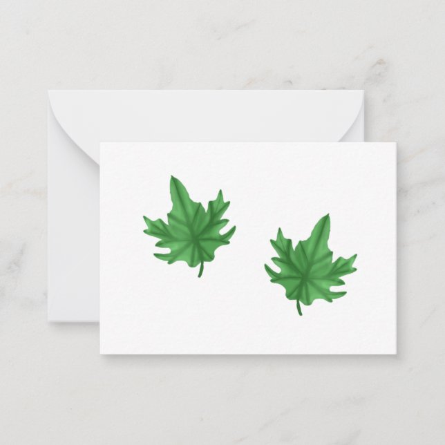 Correspondance Carte de la feuille d'érable (Devant)