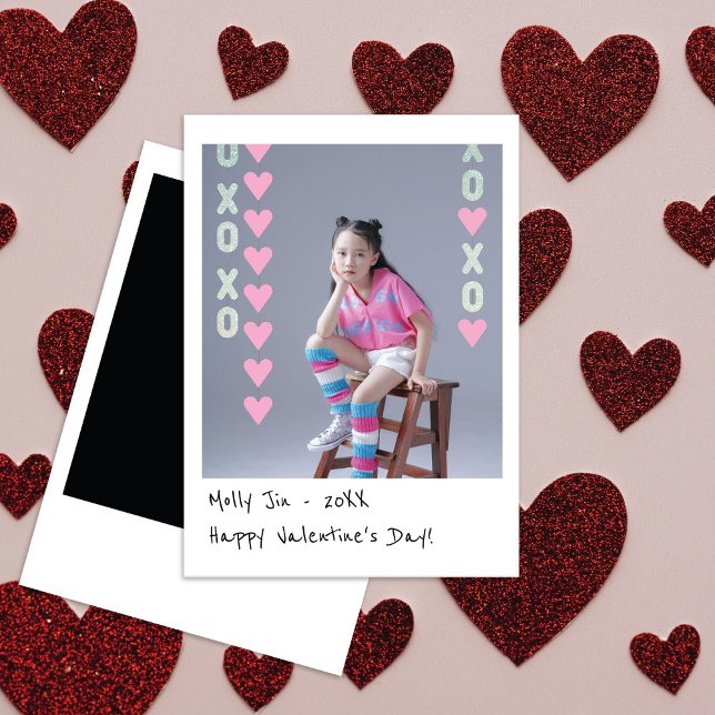 Correspondance Carte de la Saint-Valentin avec photo instantanée  (Créateur téléchargé)