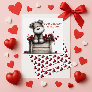 Correspondance Carte de la Saint-Valentin Chien Douillet pour Enf