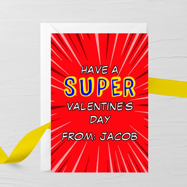 Correspondance Carte de la Saint-Valentin de super-héros (Créateur téléchargé)