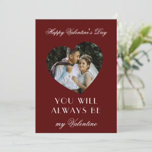 Correspondance Carte de la Saint-Valentin moderne marron pour cou