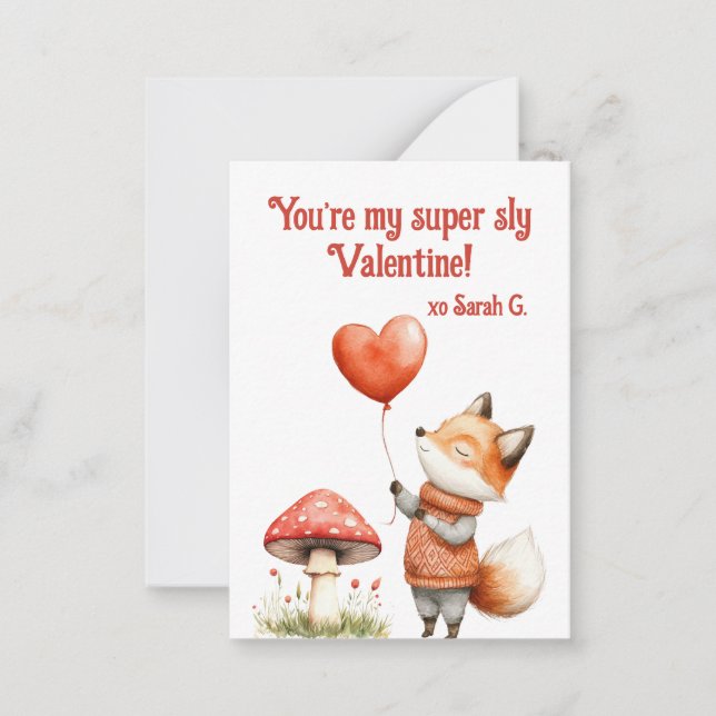 Correspondance Carte de la Saint-Valentin pour enfants avec des a (Devant)