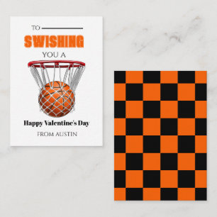 Correspondance Carte de la Saint-Valentin pour l'école de basketb