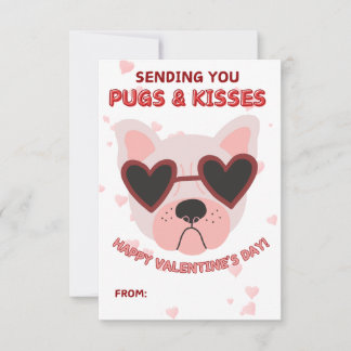 Correspondance Carte de la Saint-Valentin Pugs and Kisses