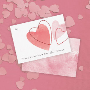 Correspondance Carte de la Saint-Valentin Textured Hearts pour la