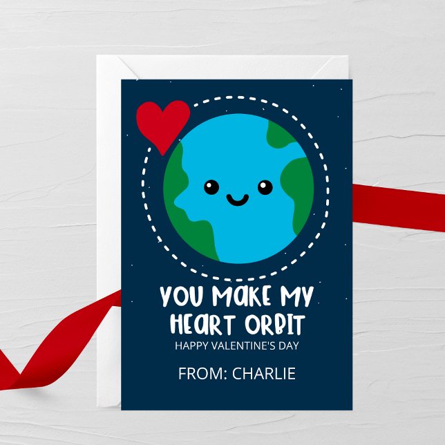 Correspondance Carte de la Saint-Valentin « Vous faites orbiter m (Créateur téléchargé)