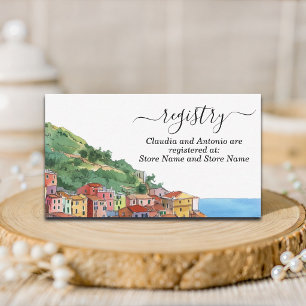 Correspondance Carte de liste de mariage élégante de la Riviera i