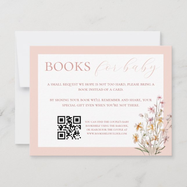 Correspondance Carte de livre Baby shower Baby in Bloom (Devant)