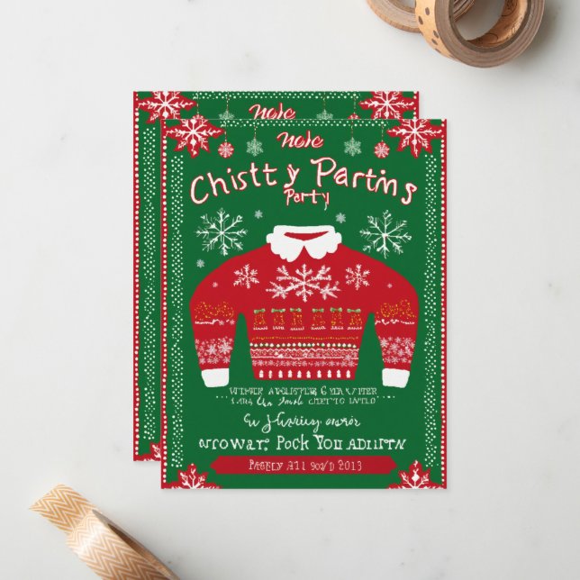 Correspondance Carte de Noël (Devant/Arrière en situation)