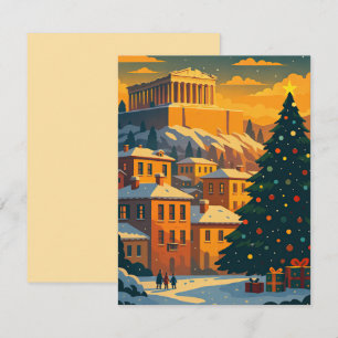 Correspondance Carte de Noël à Athènes – Grèce festive 