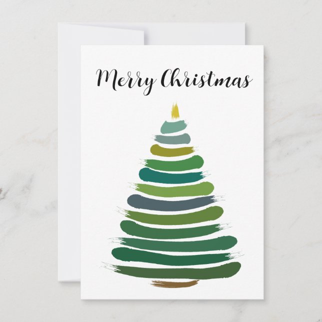 Correspondance Carte de Noël avec arbre (Devant)