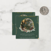 Carte de Noël Clam et Vert Clair