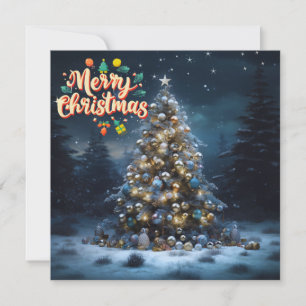 Correspondance Carte de Noël des traditions scintillantes