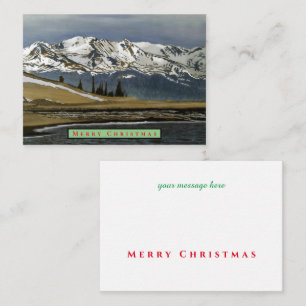 Correspondance Carte de Noël d'hiver de la montagne du Colorado