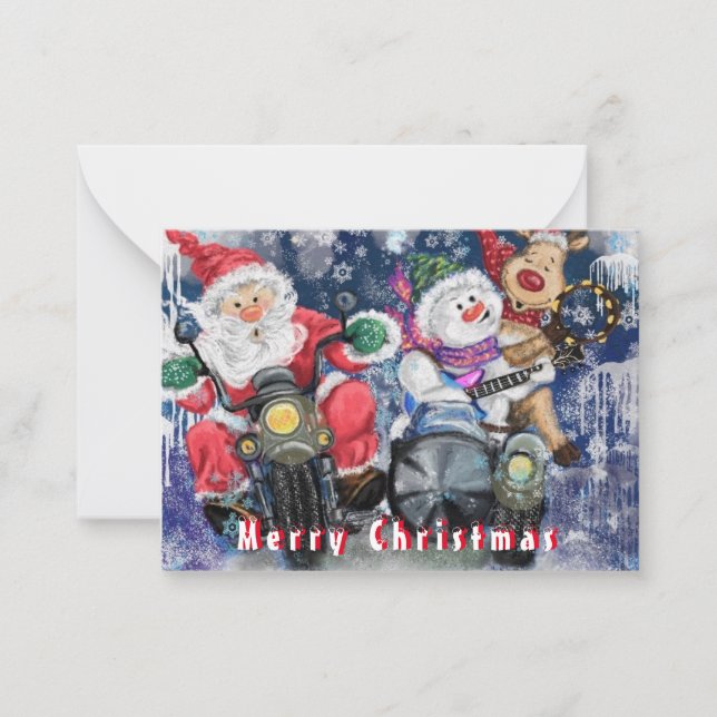 Correspondance Carte de Noël drôle avec Joyeux Noël amis (Devant)