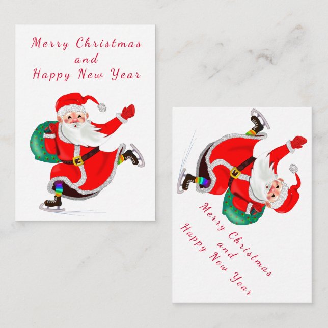 Correspondance Carte de Noël du Père Noël (Devant / Derrière)