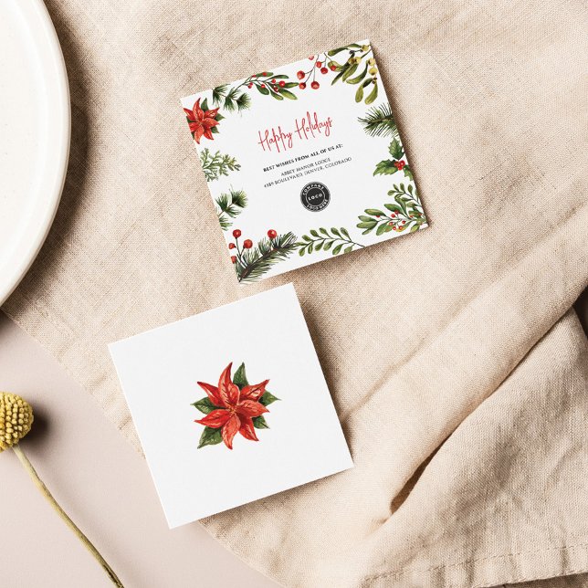 Correspondance Carte de Noël et Jours Fériés avec Logo de Budget  (Créateur téléchargé)