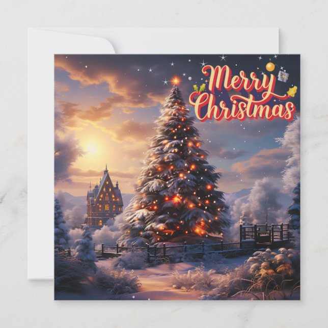 Correspondance Carte de Noël étincelante de la saison (Devant)