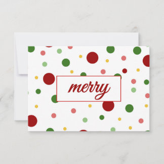 Correspondance Carte de Noël Joyeuse à pois