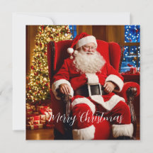 Carte de Noël Joyeux Noël Père Noël