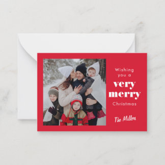Correspondance Carte de Noël MINI Red Very Joyeux