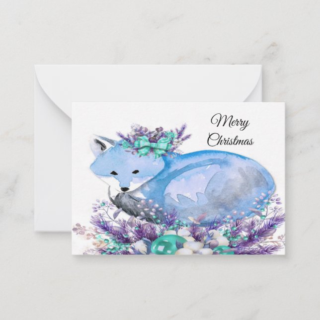 Correspondance Carte de Noël Watercolor (Devant)