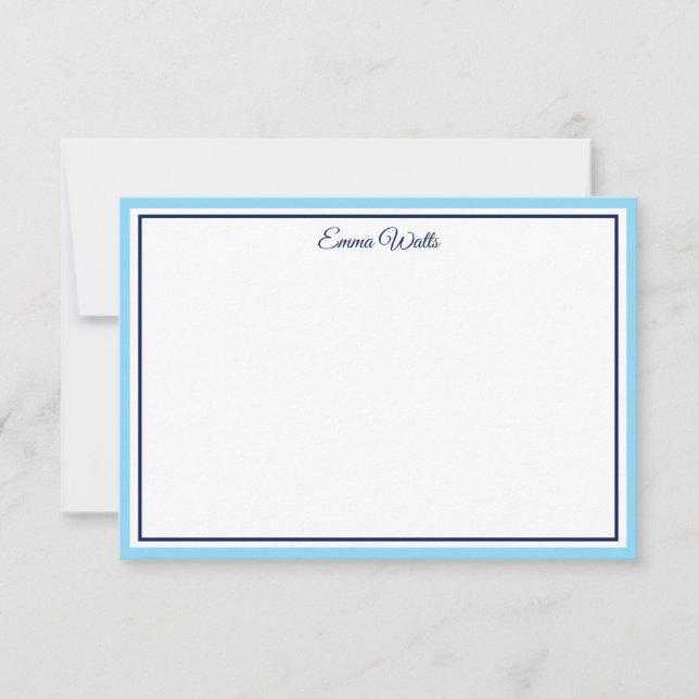 Correspondance Carte de note à nom personnalisé (Devant)