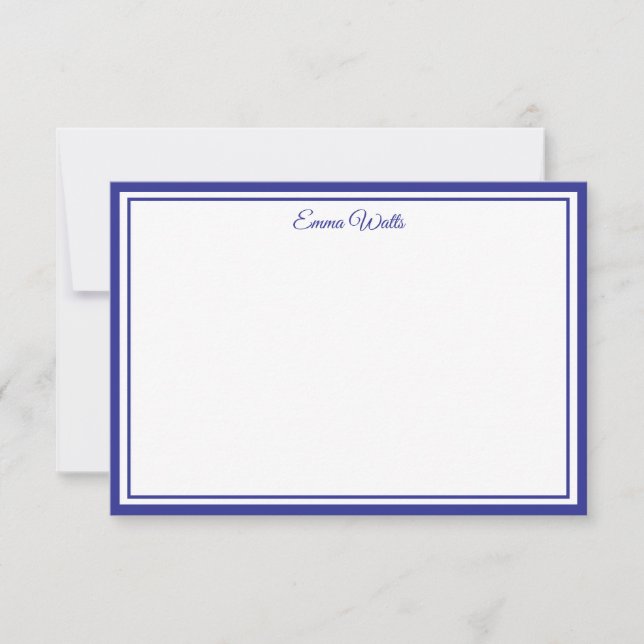 Correspondance Carte de note à nom personnalisé (Devant)