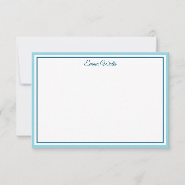Correspondance Carte de note à nom personnalisé (Devant)