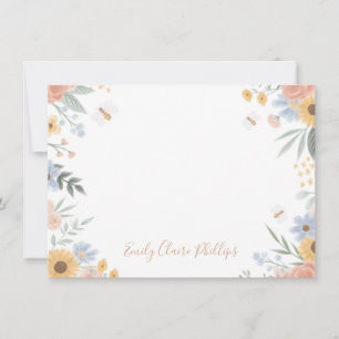 Correspondance Carte de note à plat Sweat as Can Bee