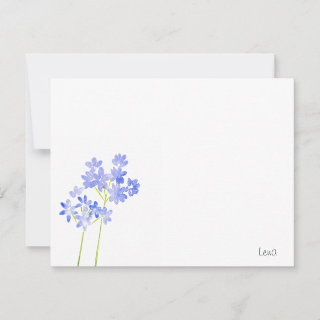Correspondance Carte de note Agapanthus (Devant)